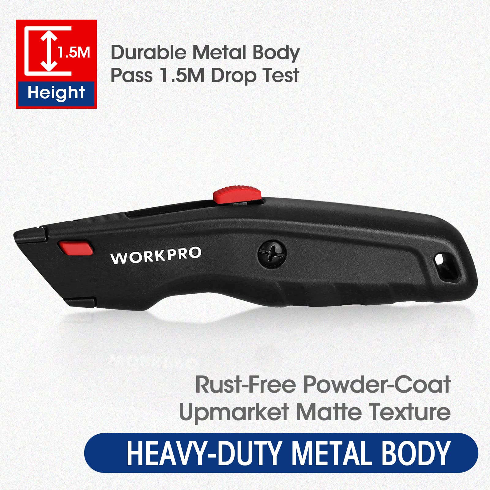Foto 4 pulgar | Navaja Multiusos Workpro Premium Retráctil Con 10 Hojas - Venta Internacional.
