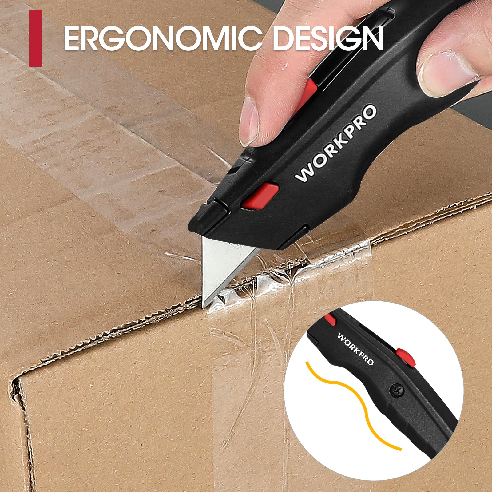 Foto 5 pulgar | Navaja Multiusos Workpro Premium Retráctil Con 10 Hojas - Venta Internacional.