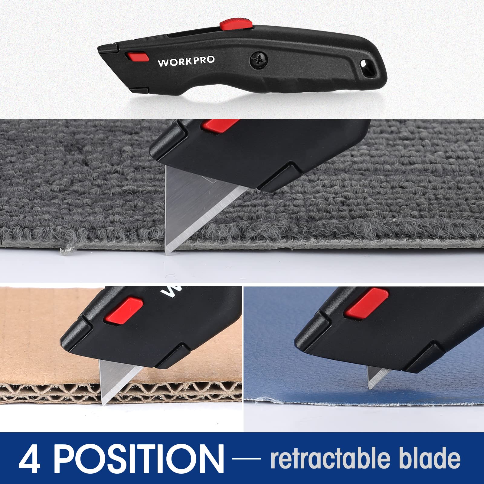 Foto 6 pulgar | Navaja Multiusos Workpro Premium Retráctil Con 10 Hojas - Venta Internacional.