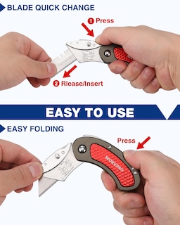 Foto 3 | Juego De Cuchillos Utilitarios Plegables Workpro Quick Change Blade, Paquete De 3 - Venta Internacional.