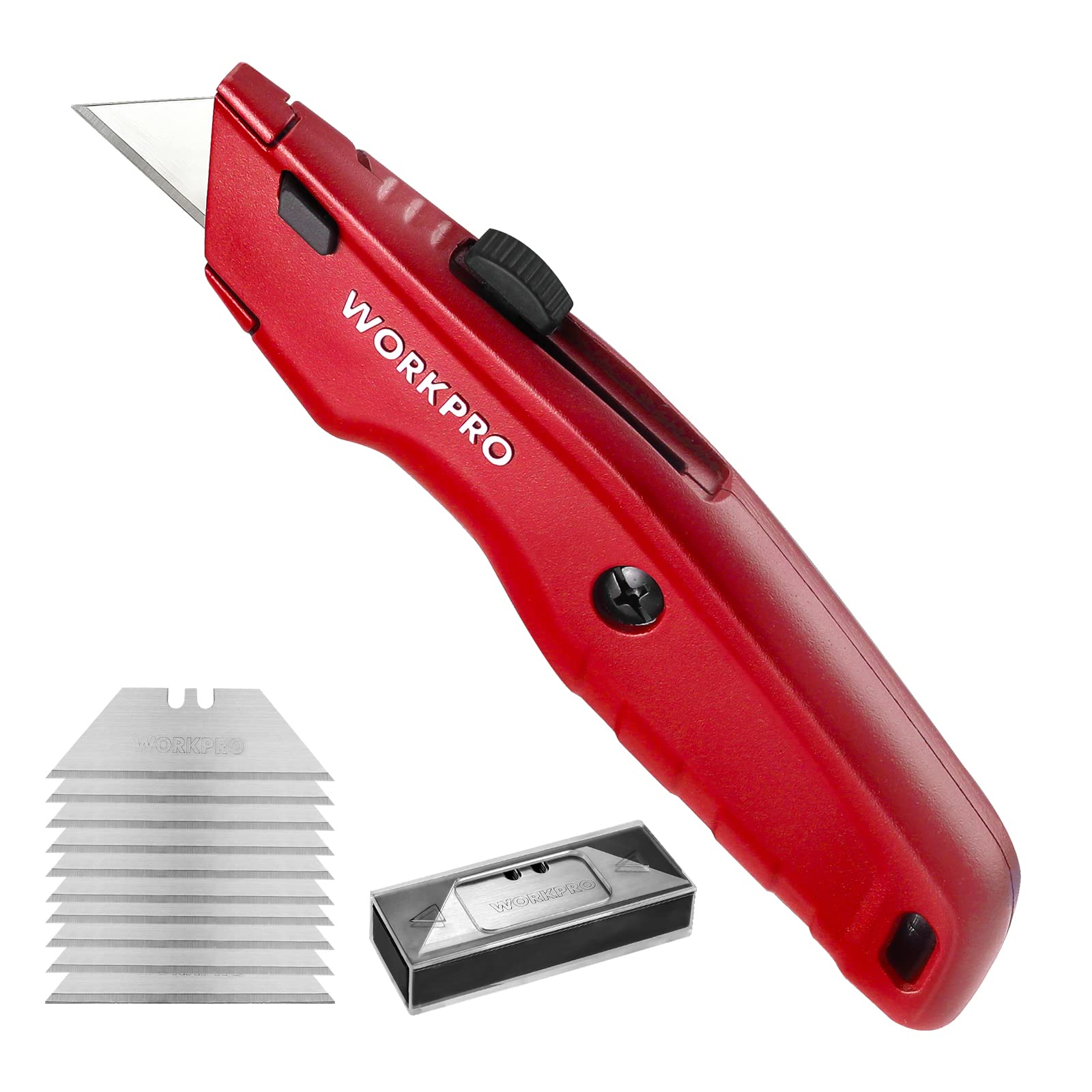 Foto 2 pulgar | Navaja Multiusos Workpro Premium Retráctil Totalmente Metálica Con Hoja - Venta Internacional.