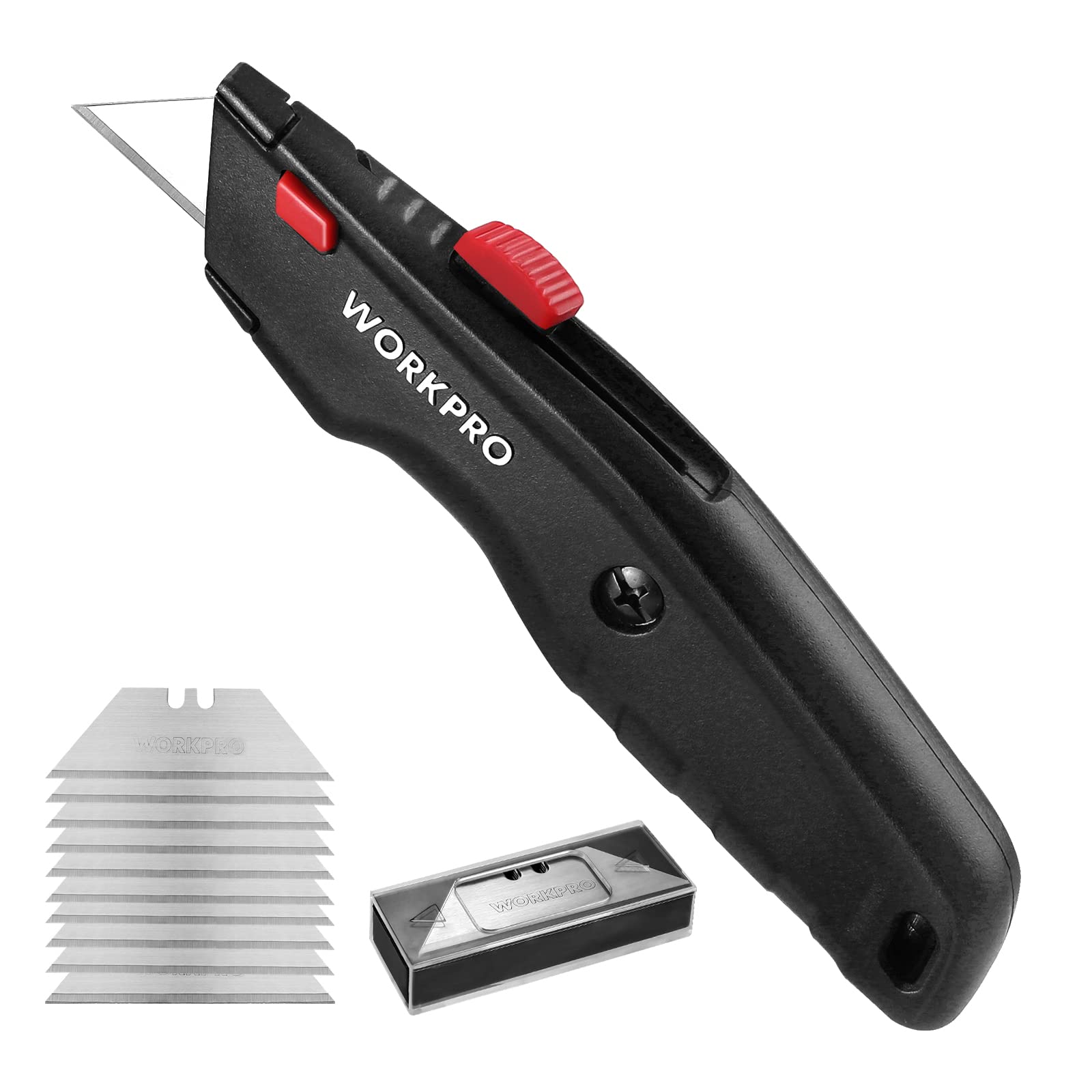 Foto 2 pulgar | Cuchillo Utilitario Workpro De Primera Calidad, Retráctil, Totalmente Metálico, Resistente, Navaja D - Venta Intern