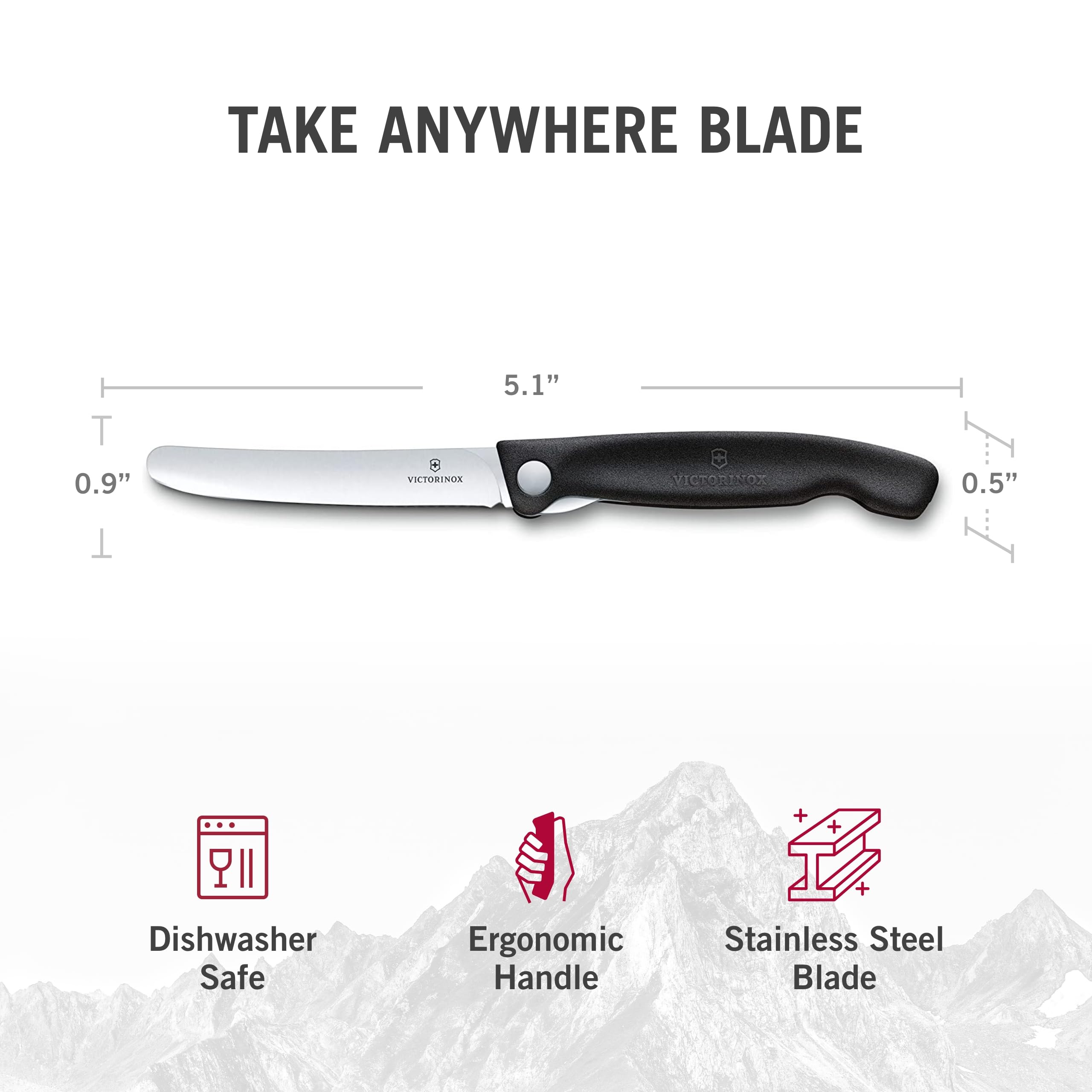 Foto 5 pulgar | Cuchillo De Pelar Plegable Victorinox Swiss Classic 11 Cm Negro - Venta Internacional.