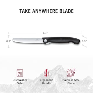 Foto 4 | Cuchillo De Pelar Plegable Victorinox Swiss Classic 11 Cm Negro - Venta Internacional.