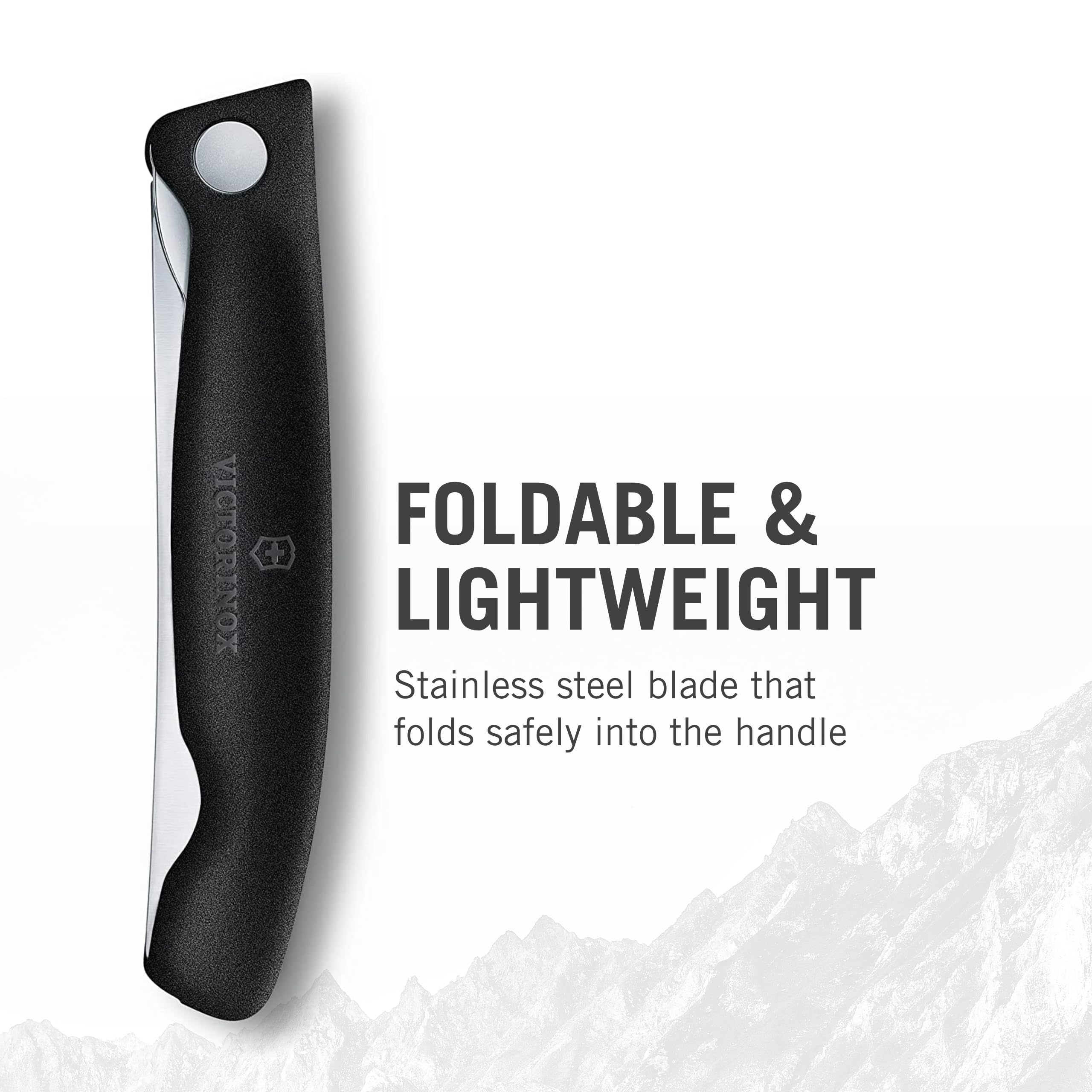Foto 6 pulgar | Cuchillo De Pelar Plegable Victorinox Swiss Classic 11 Cm Negro - Venta Internacional.