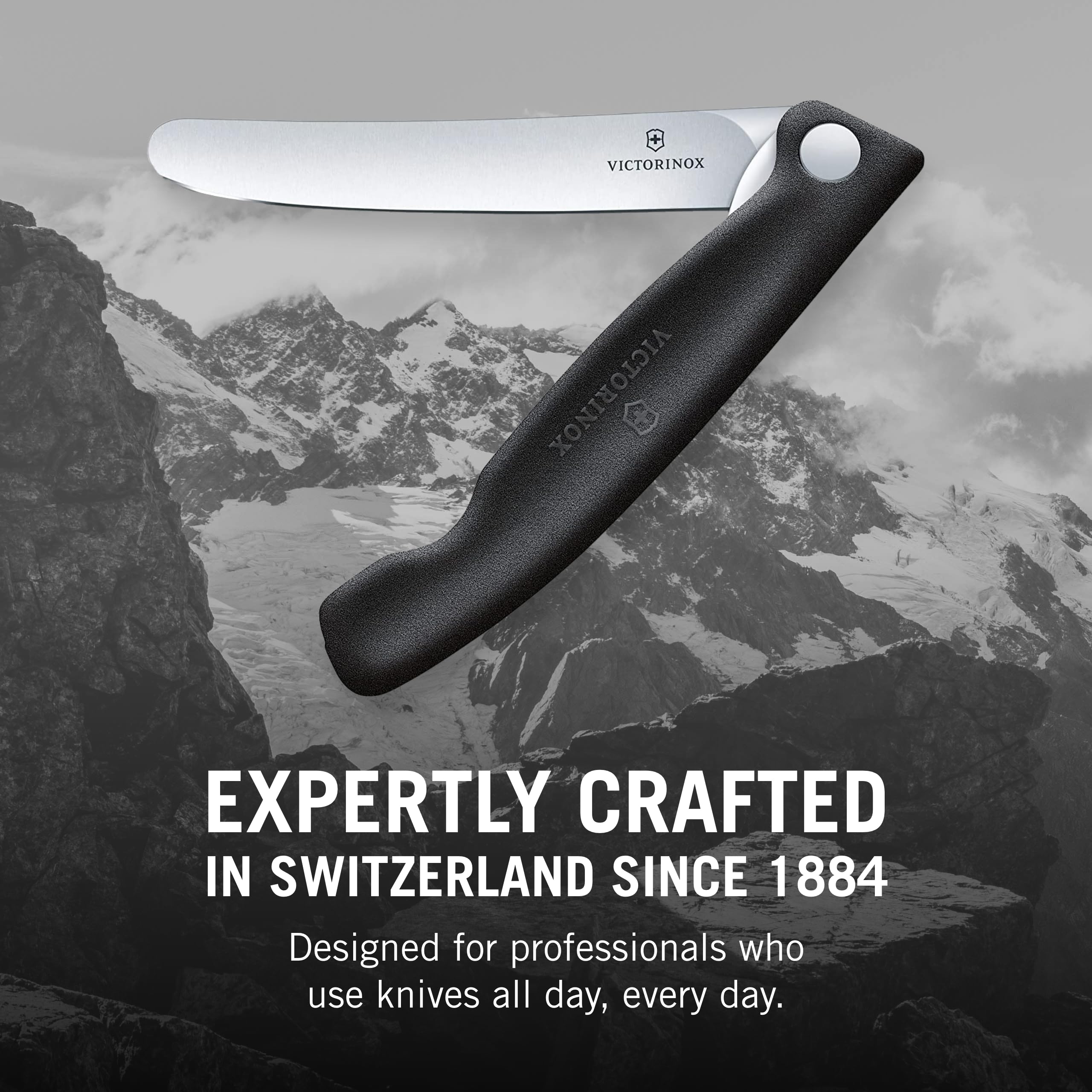 Foto 7 pulgar | Cuchillo De Pelar Plegable Victorinox Swiss Classic 11 Cm Negro - Venta Internacional.