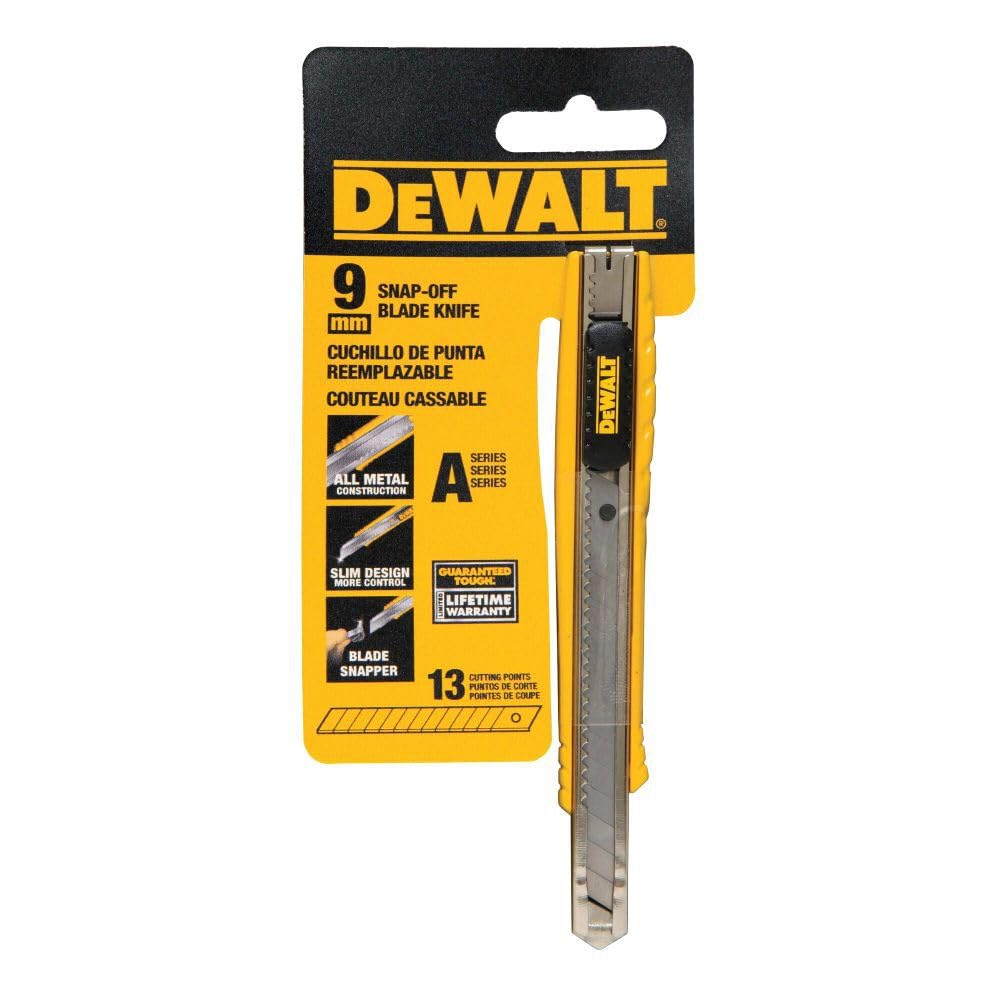 Foto 4 pulgar | Cuchillo Snap-off Dewalt Dwht10037 De 9 Mm Con 13 Puntas De Corte - Venta Internacional.