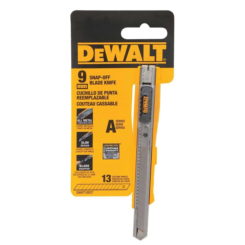 Foto 5 pulgar | Cuchillo Snap-off Dewalt Dwht10037 De 9 Mm Con 13 Puntas De Corte - Venta Internacional.