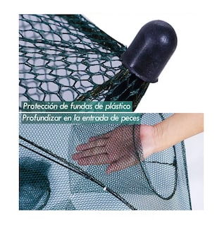 Foto 5 | Trampa Plegable para Pesca de Cangrejos y Peces 16 agujeros Azul