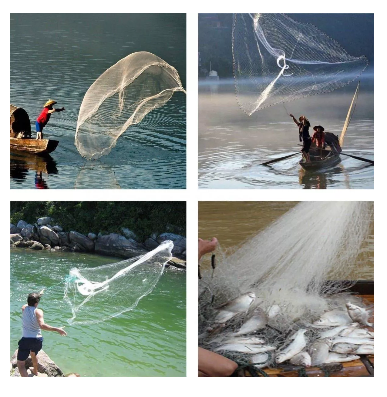 Foto 4 | Red De Pesca De Agua Salada, Abre 3.60 M, Atarraya Camaronera Blanco