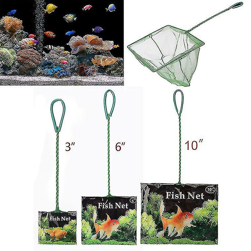 Red Para Peces De Acuario Huoguo, Portátil, Con Mango Largo, Cuadrada - Venta Internacional.