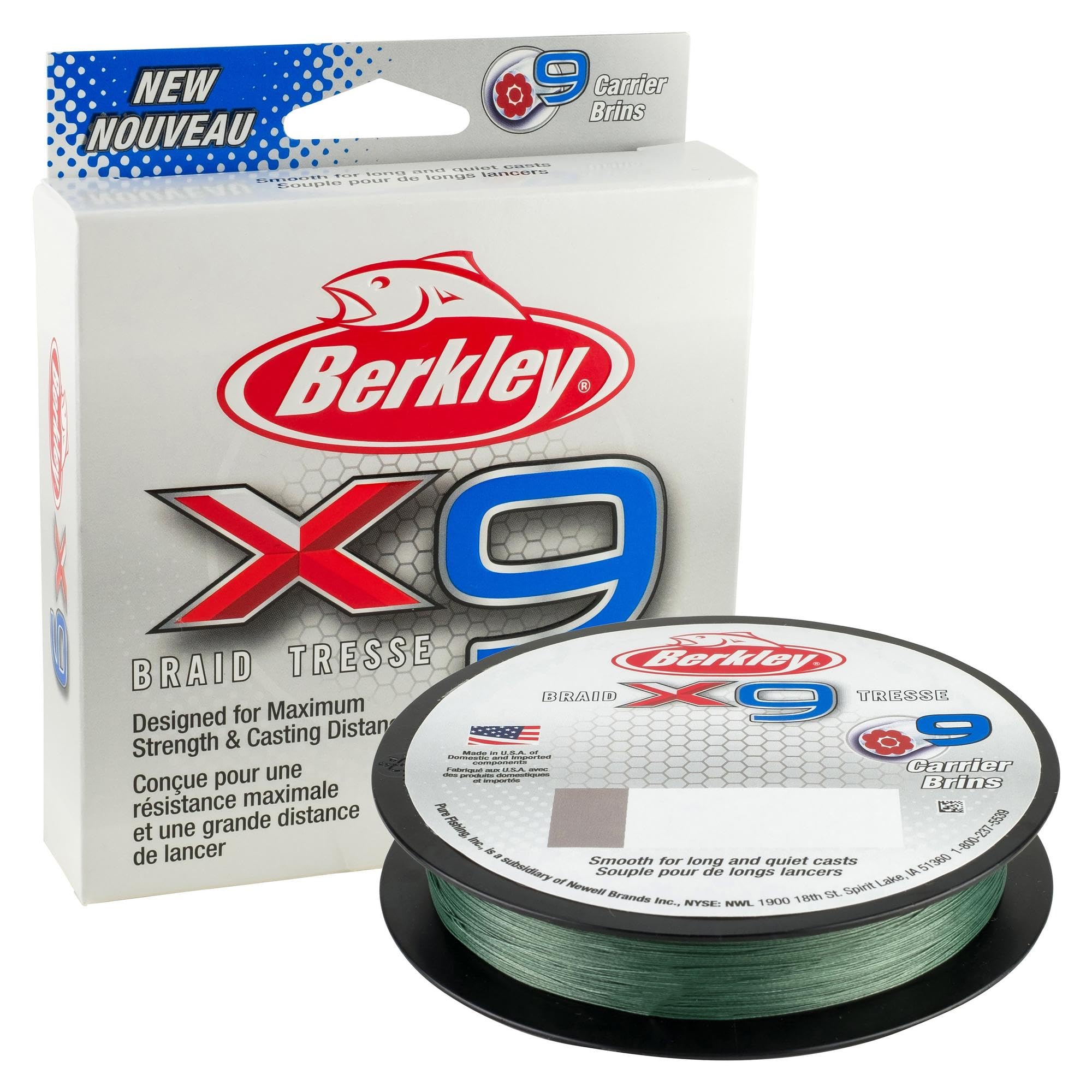 Foto 3 pulgar | Línea De Pesca Berkley X9 Braid Superline, 15 Lb/6,8 Kg, 150 M - Venta Internacional.