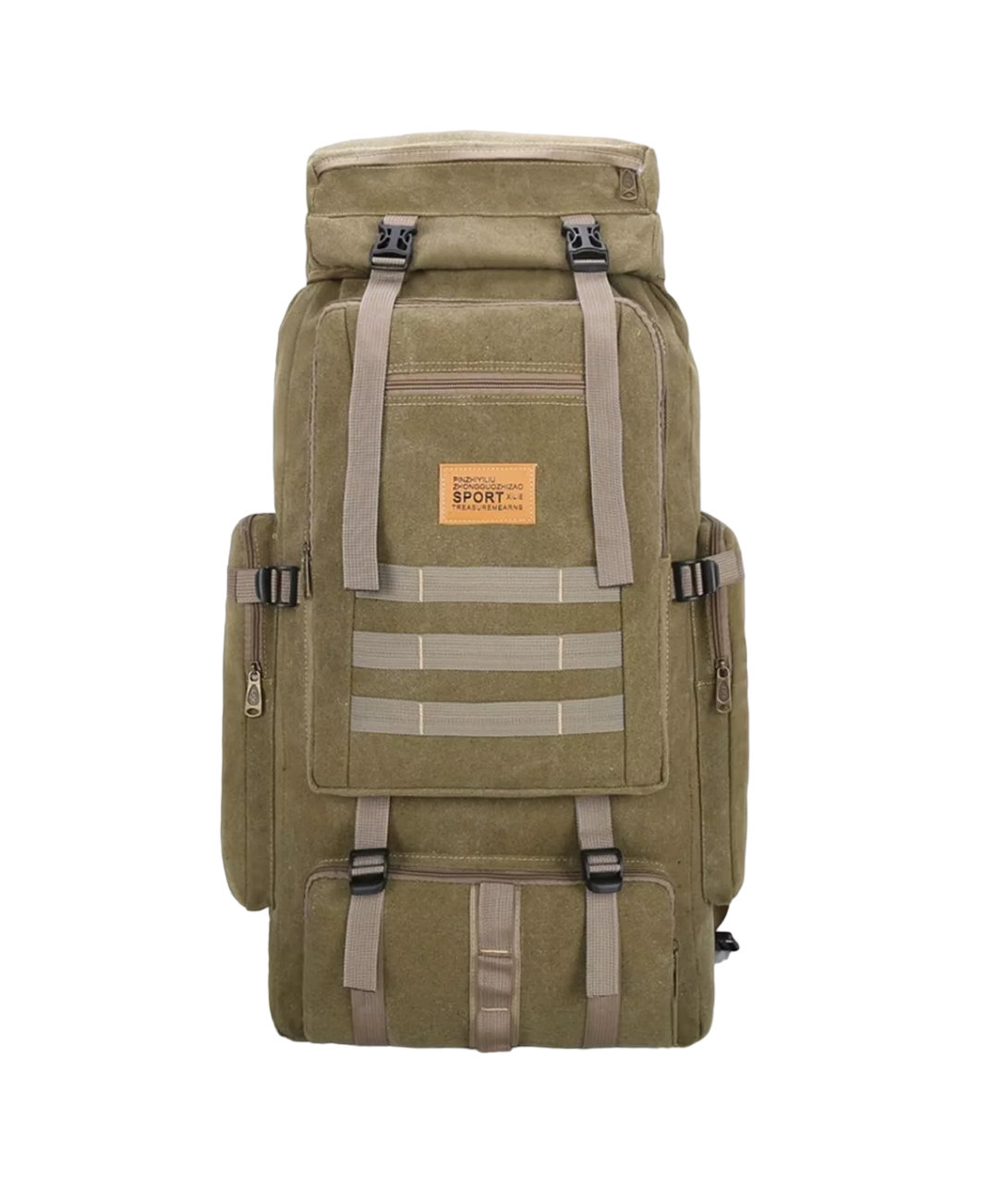 Mochila BELUG color Beig Táctica Militar Impermeable de 80 L