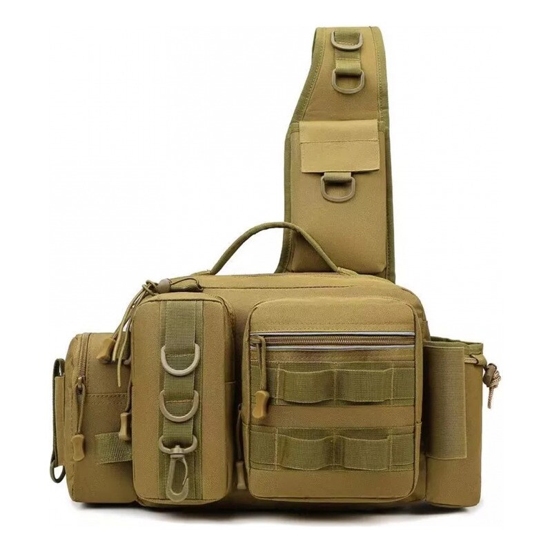 Bolsa De Pesca Luya Bag 2024, Impermeable, Bandolera Brown Wolf - Venta Internacional. $432