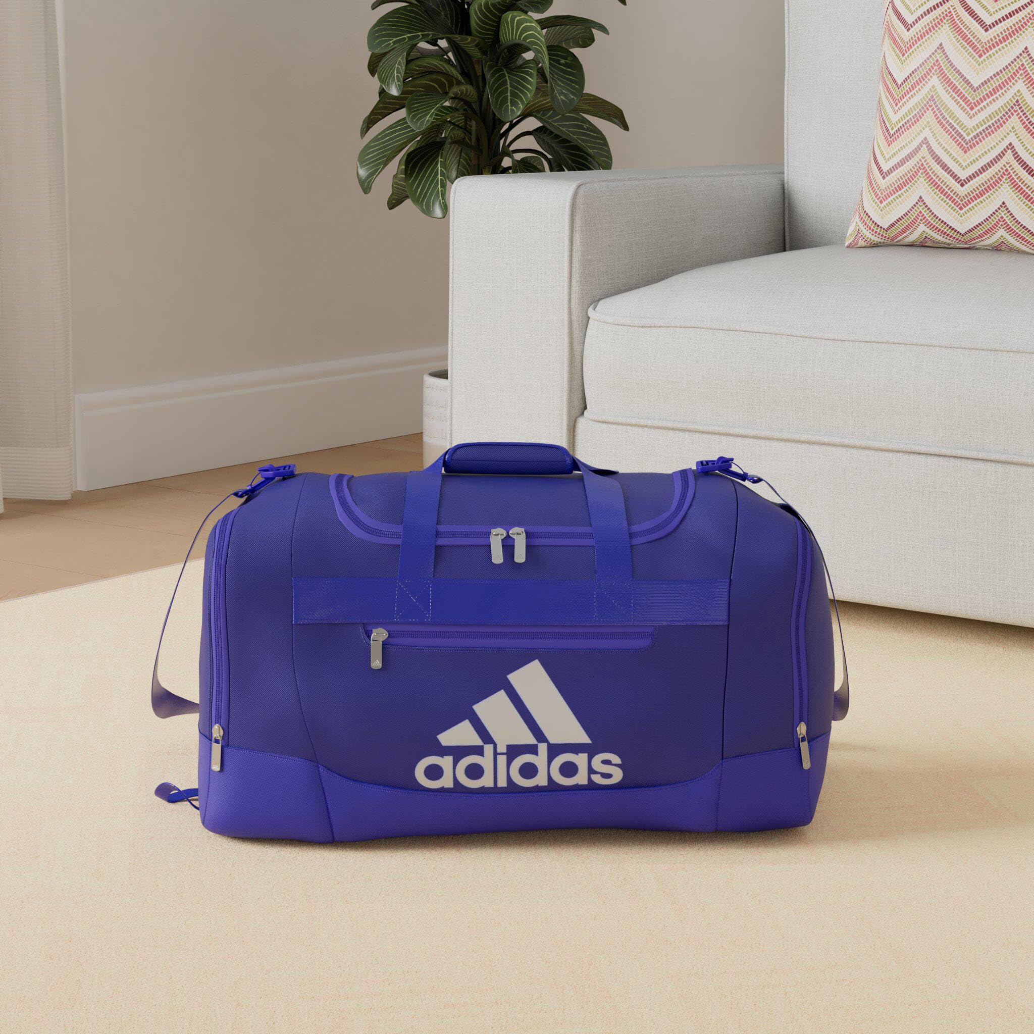 Foto 3 pulgar | Bolsa De Viaje Para Gimnasio Adidas Defender 4.0 Duffel Small 38 L Azul - Venta Internacional.