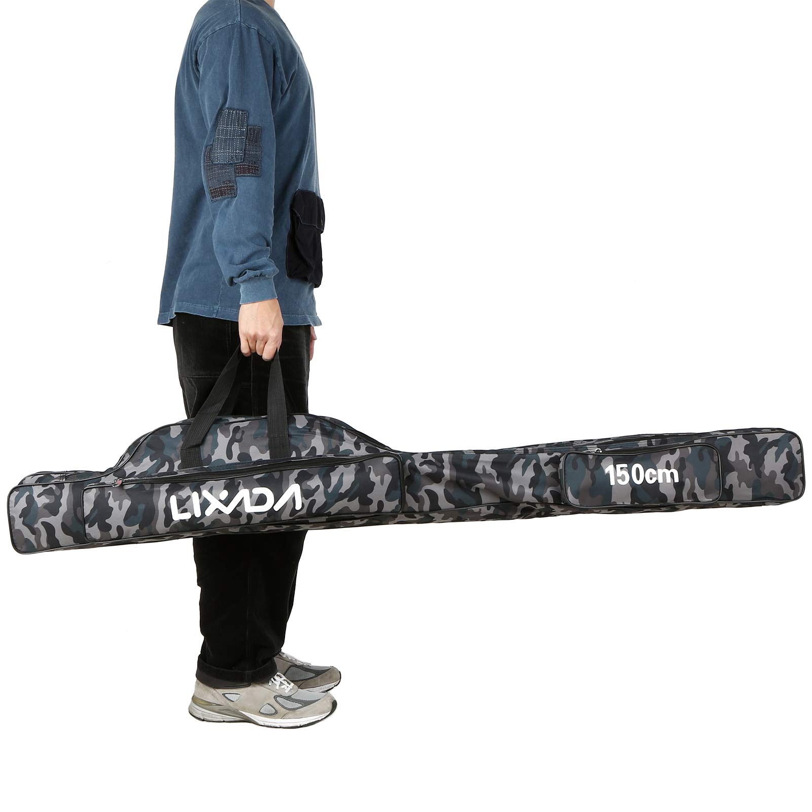Foto 5 pulgar | Funda Para Cañas De Pescar Lixada Oxford, 3 Capas, Portátil, 150 Cm - Venta Internacional.