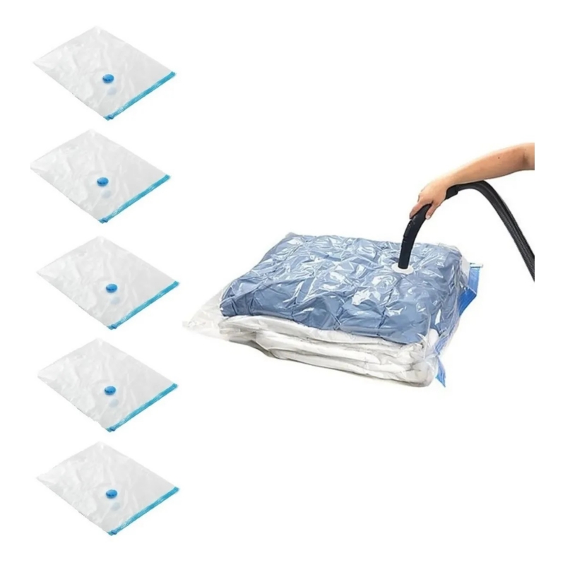 Foto 2 pulgar | Paquete De 5 Bolsas De Tela Vacías Para Guardar Ropa De 80 X 110 Cm - Venta Internacional.