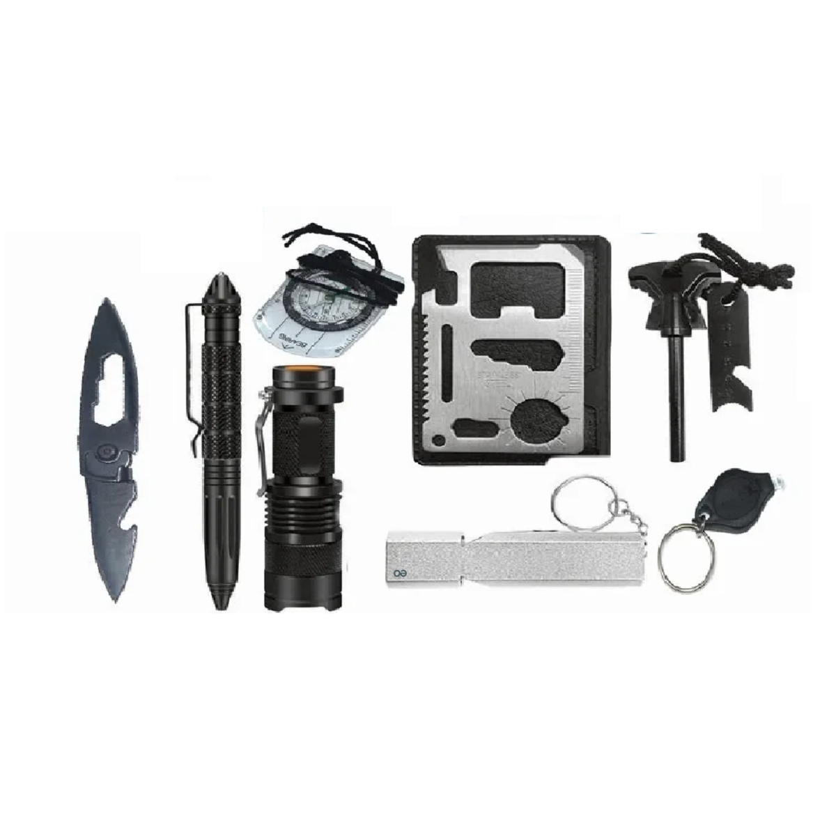 Foto 2 | Language Kit De Supervivencia Campal /navaja Silbato Eo Safe Imports Esi-387-1 Negro