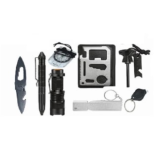 Foto 2 | Language Kit De Supervivencia Campal /navaja Silbato Eo Safe Imports Esi-387-1 Negro
