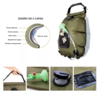 Foto 2 | Bolsa De Ducha Portátil Con Pantalla De Temperatura Eo Safe Imports Esi-8083-1 Verde