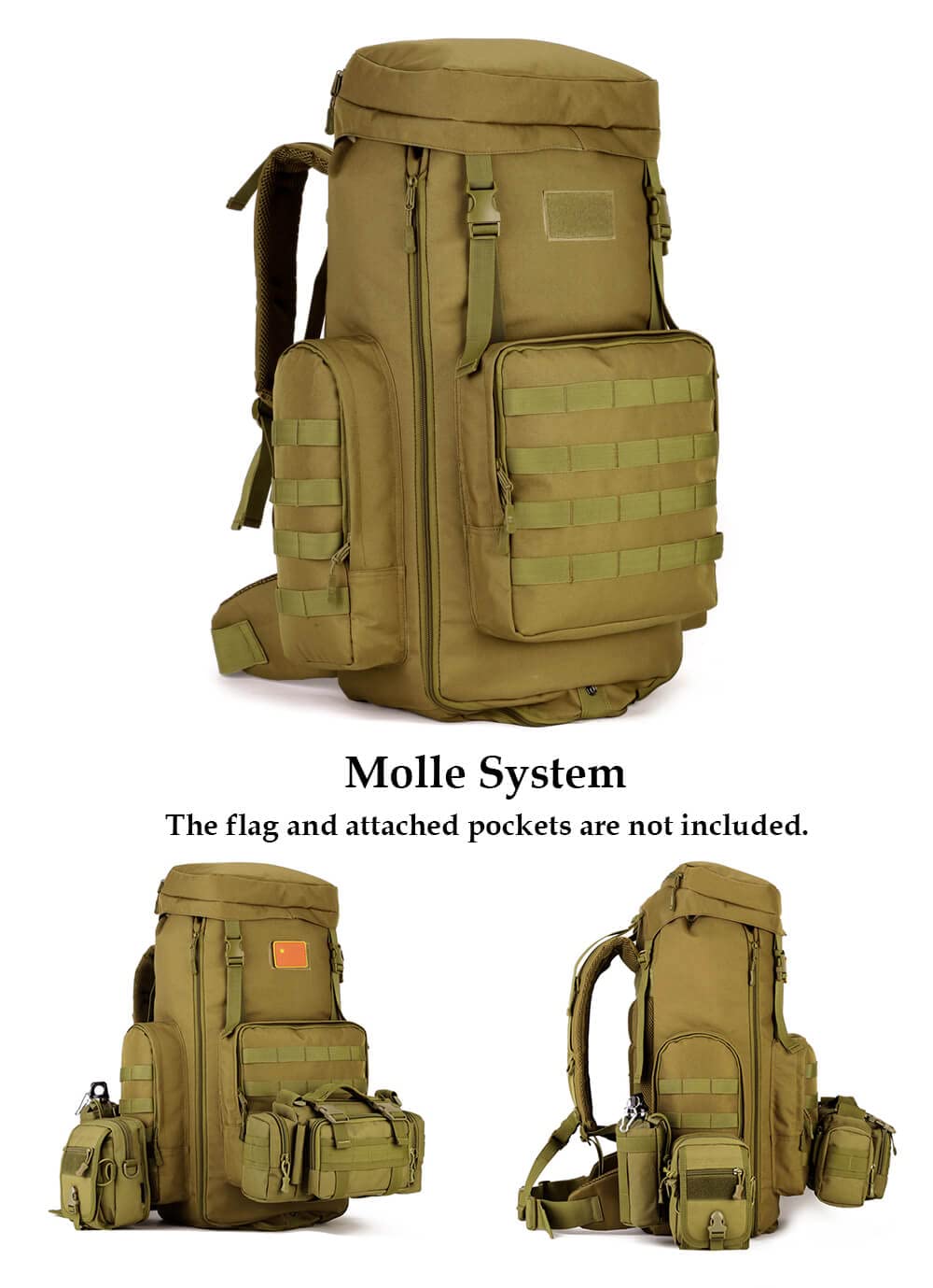 Foto 5 pulgar | Mochila Vanbasic Hiking 70l/85l Tactical Molle Military - Venta Internacional.