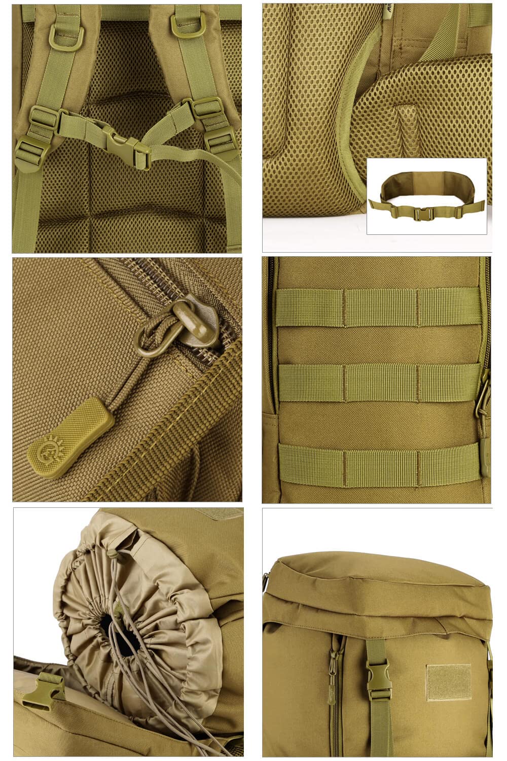 Foto 7 pulgar | Mochila Vanbasic Hiking 70l/85l Tactical Molle Military - Venta Internacional.