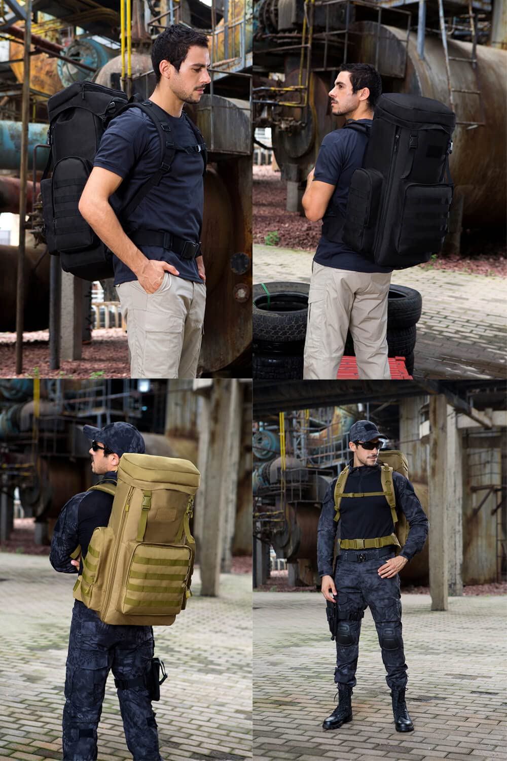 Foto 8 pulgar | Mochila Vanbasic Hiking 70l/85l Tactical Molle Military - Venta Internacional.