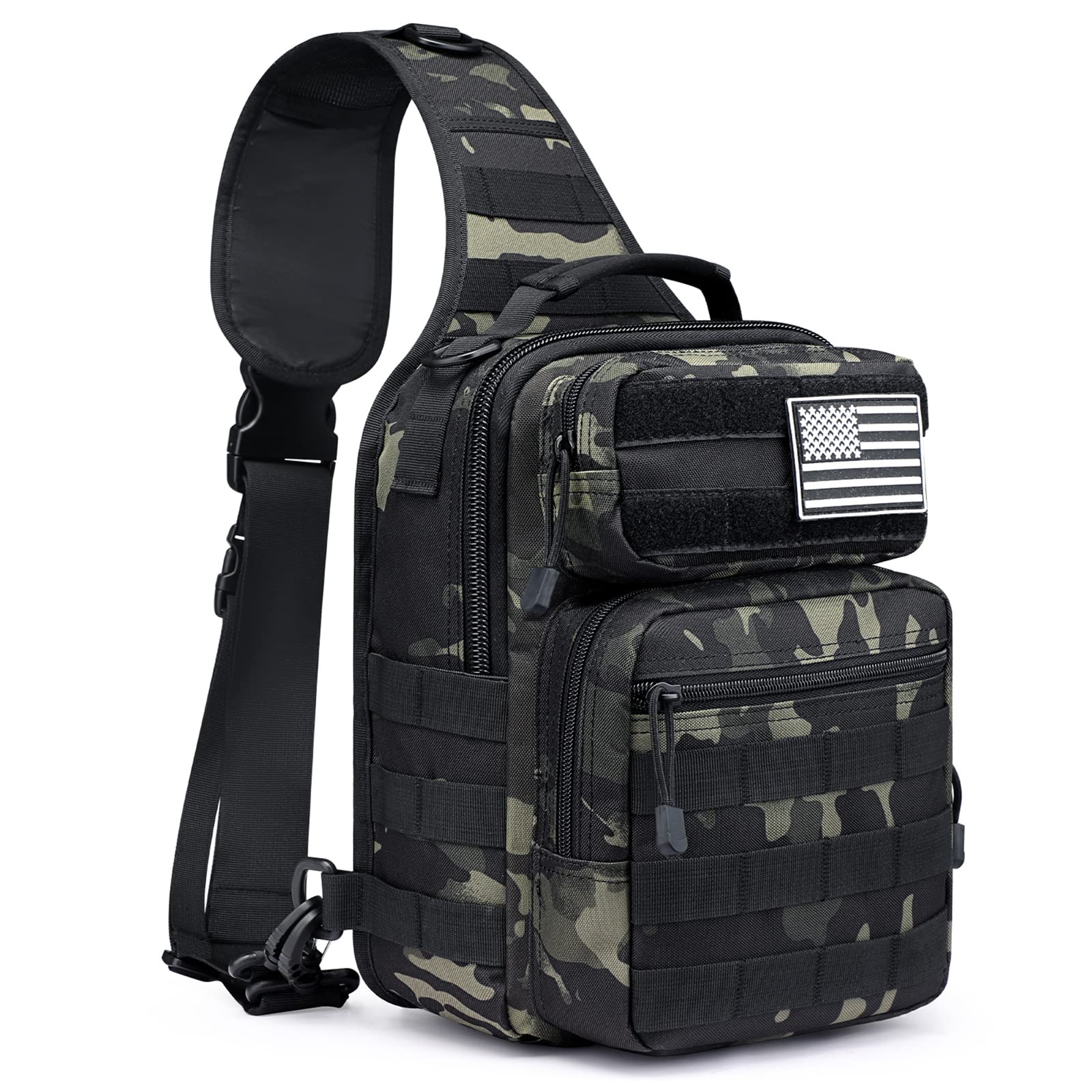 Foto 2 pulgar | Mochila Bandolera G4free Tactical Military Rover 12 L Negra - Venta Internacional.