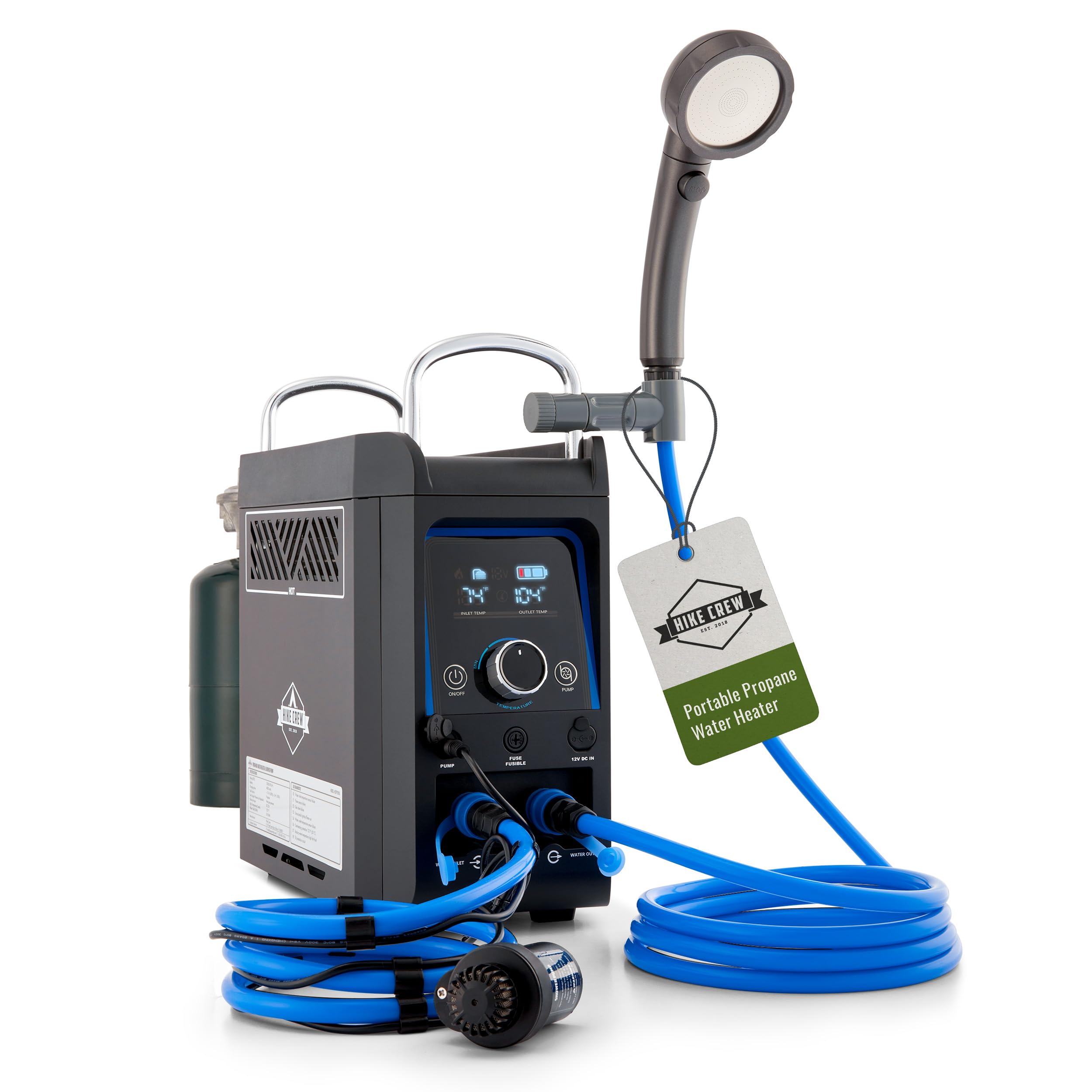 Calentador De Agua De Propano Y Bomba De Ducha Hike Crew | - Venta Internacional. $8,729