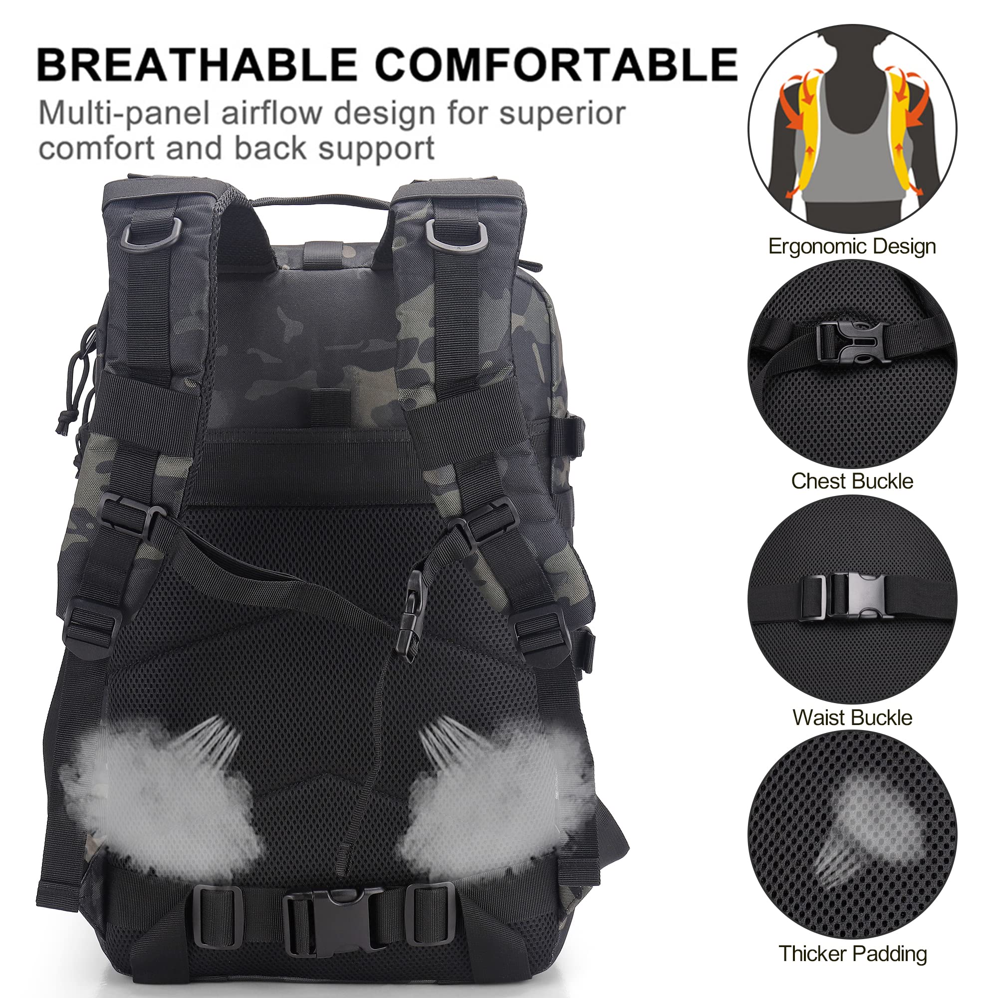 Foto 5 pulgar | Mochila Para Casco De Moto Youngoa Green Camo Para Hombre - Venta Internacional.