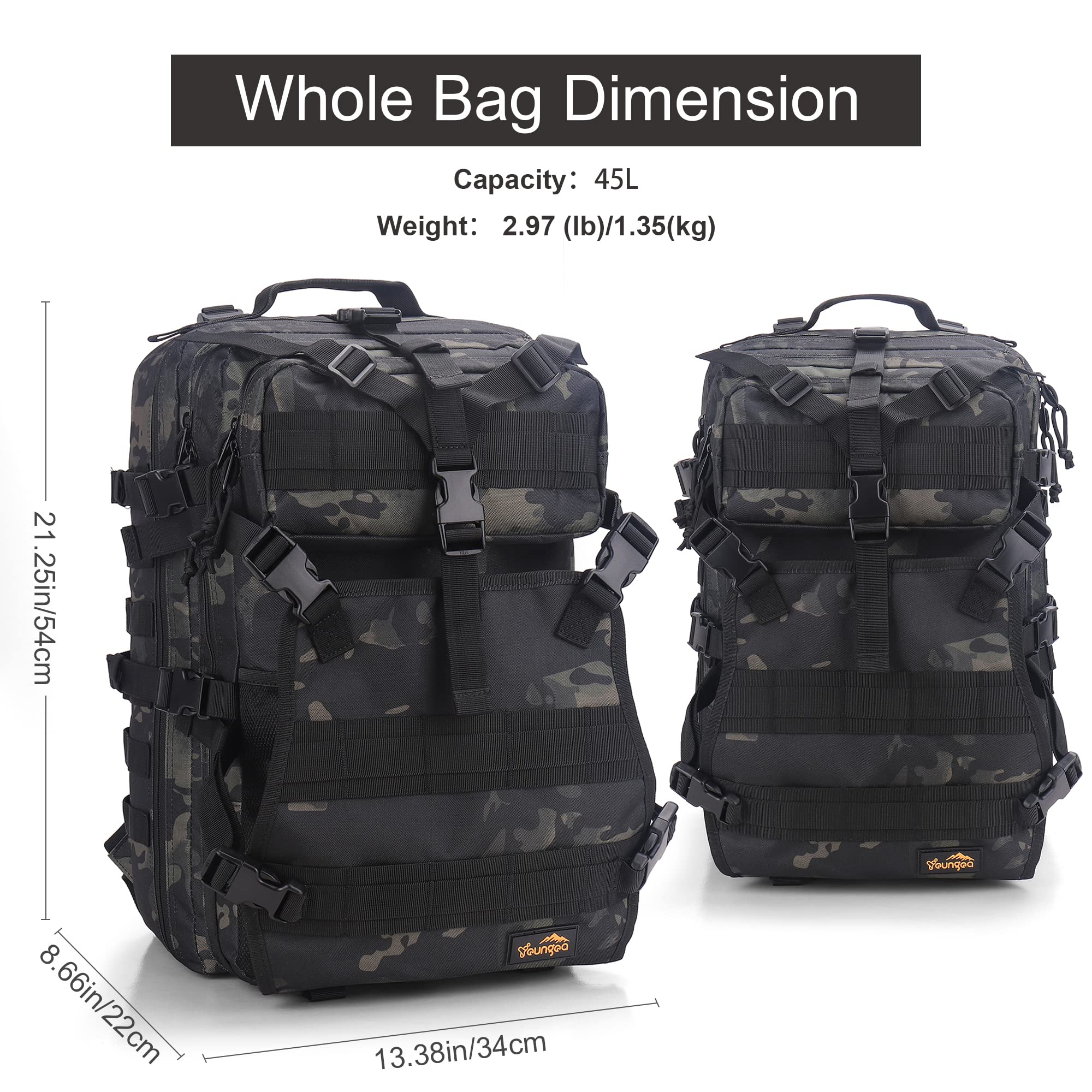 Foto 7 pulgar | Mochila Para Casco De Moto Youngoa Green Camo Para Hombre - Venta Internacional.