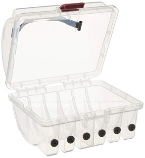Foto 4 | Caja De Carretes Plano 108700 De Leader, Transparente Y Negra - Venta Internacional.