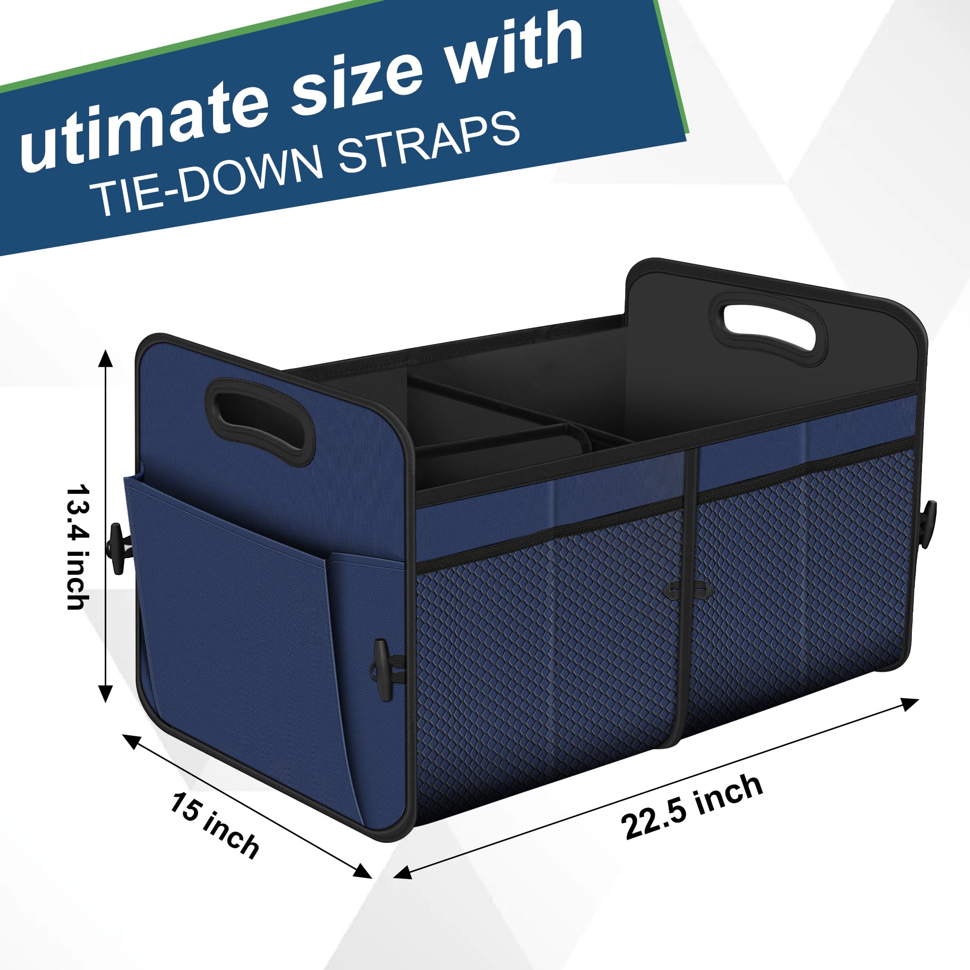 Foto 3 pulgar | Organizador De Maletero De Coche Femuar, 72 L, Impermeable, 11 Bolsillos, Azul - Venta Internacional.
