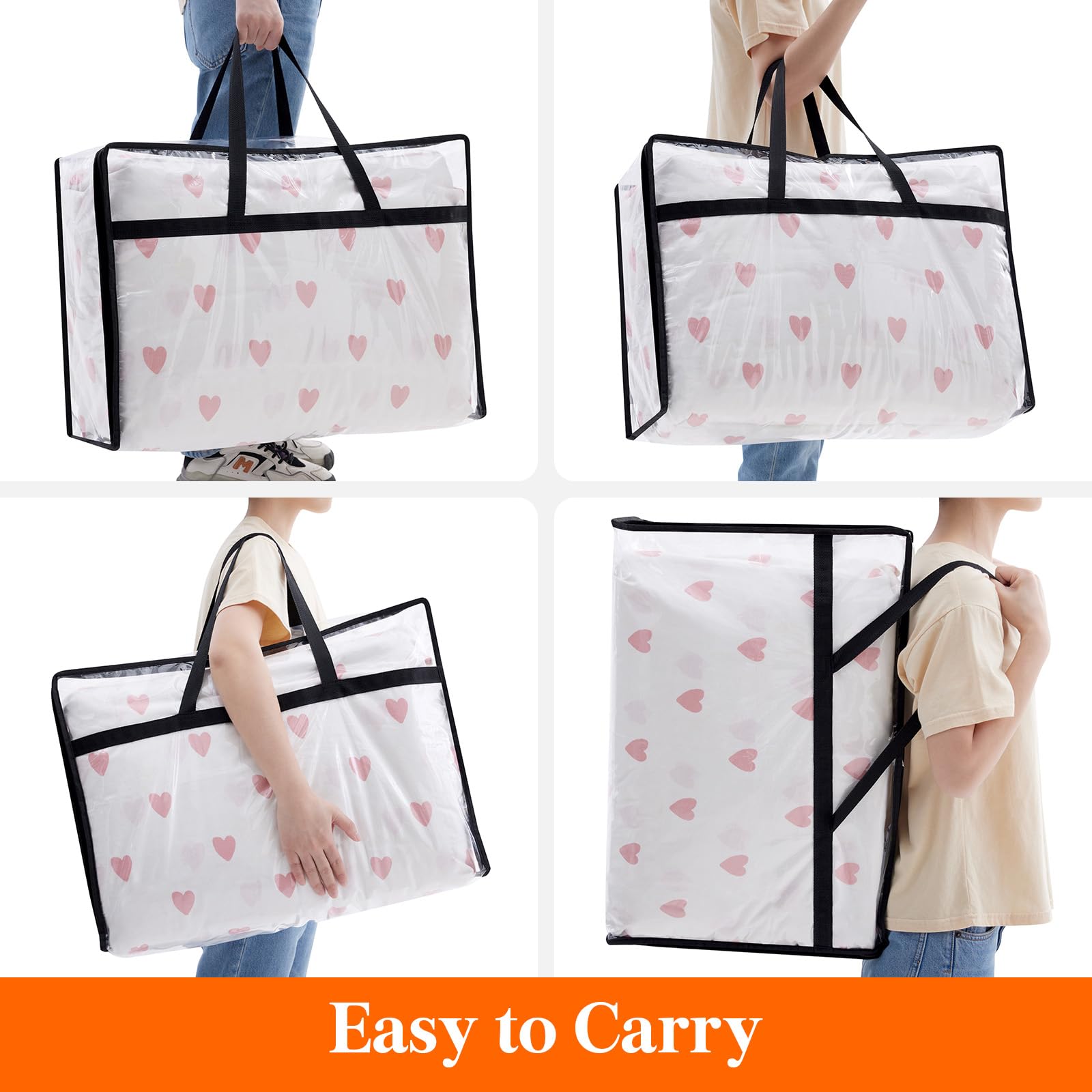 Foto 7 pulgar | Bolsas De Almacenamiento De Ropa Lifewit, 60 L, Plástico Transparente, Paquete De 3 - Venta Internacional.