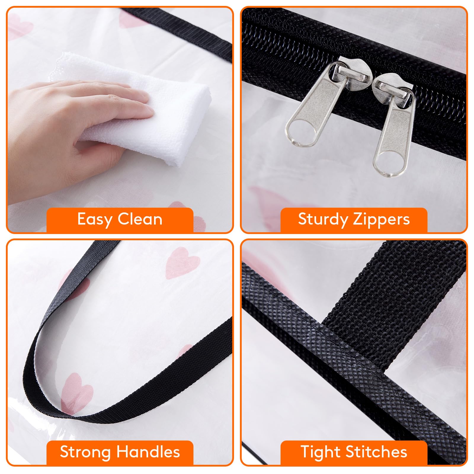 Foto 8 pulgar | Bolsas De Almacenamiento De Ropa Lifewit, 60 L, Plástico Transparente, Paquete De 3 - Venta Internacional.
