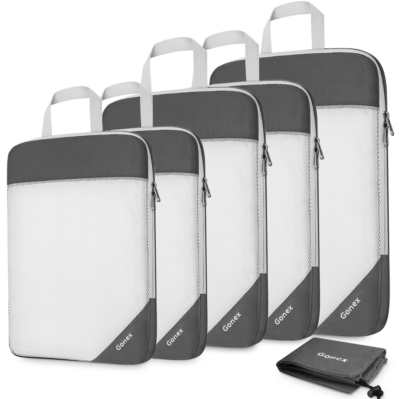 Foto 2 pulgar | Cubos De Compresión Gonex 1l+2m+2s Con Bolsa De Lavandería Gris - Venta Internacional.