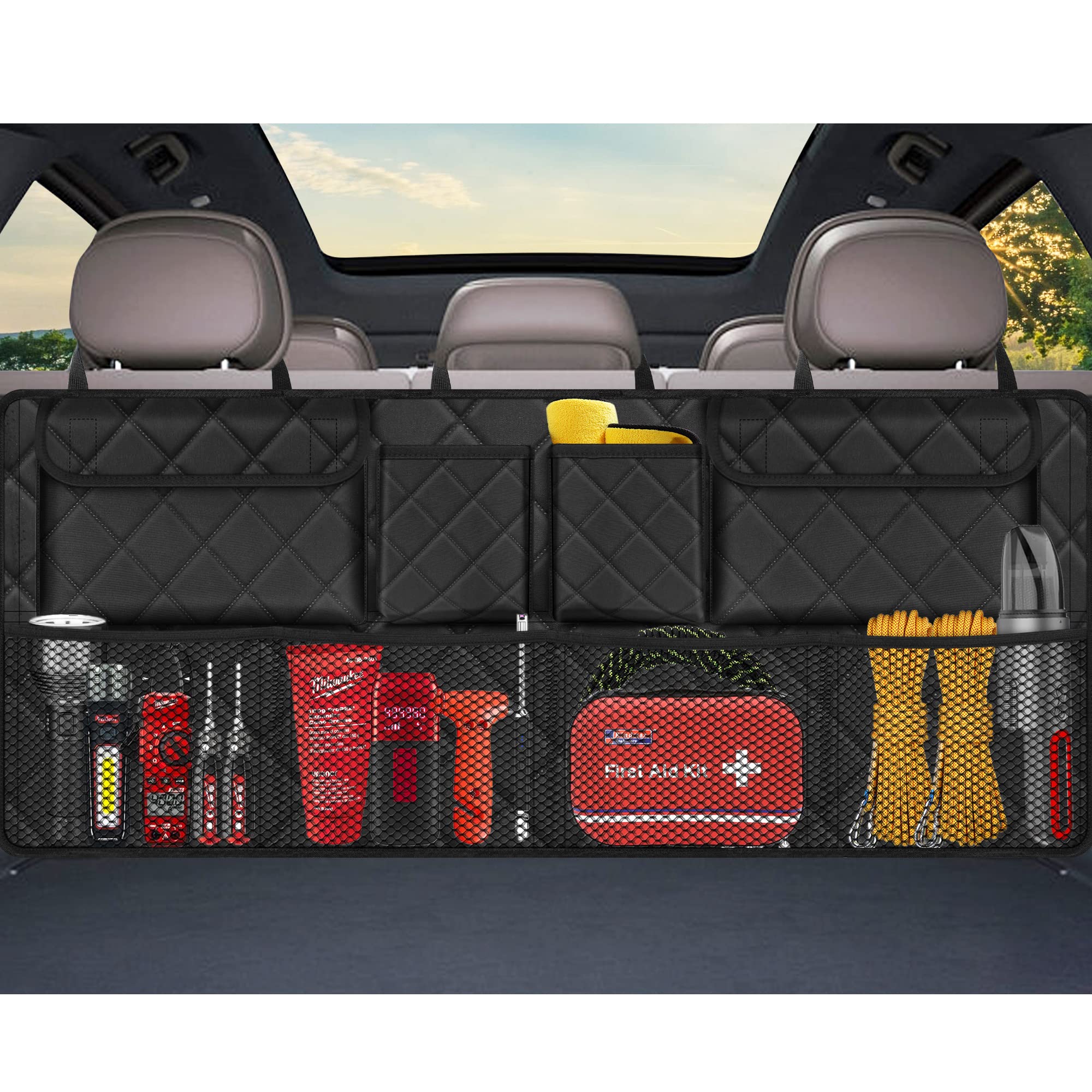 Foto 2 pulgar | Organizador De Maletero De Coche Femular De Gran Capacidad Negro Impermeable - Venta Internacional.
