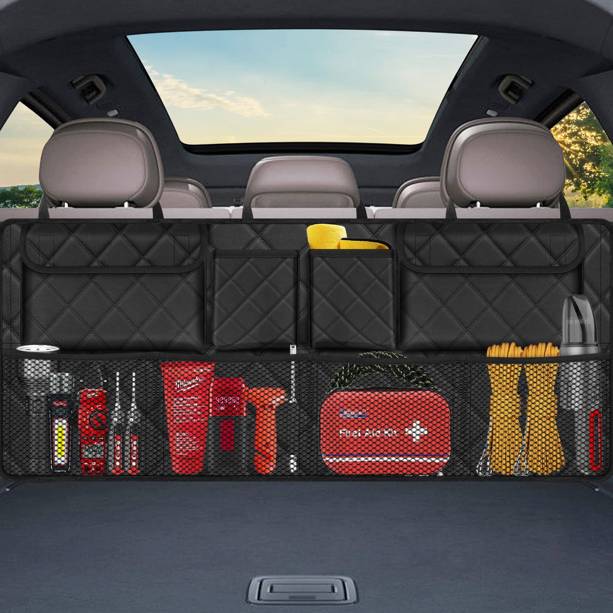 Foto 8 pulgar | Organizador De Maletero De Coche Femular De Gran Capacidad Negro Impermeable - Venta Internacional.