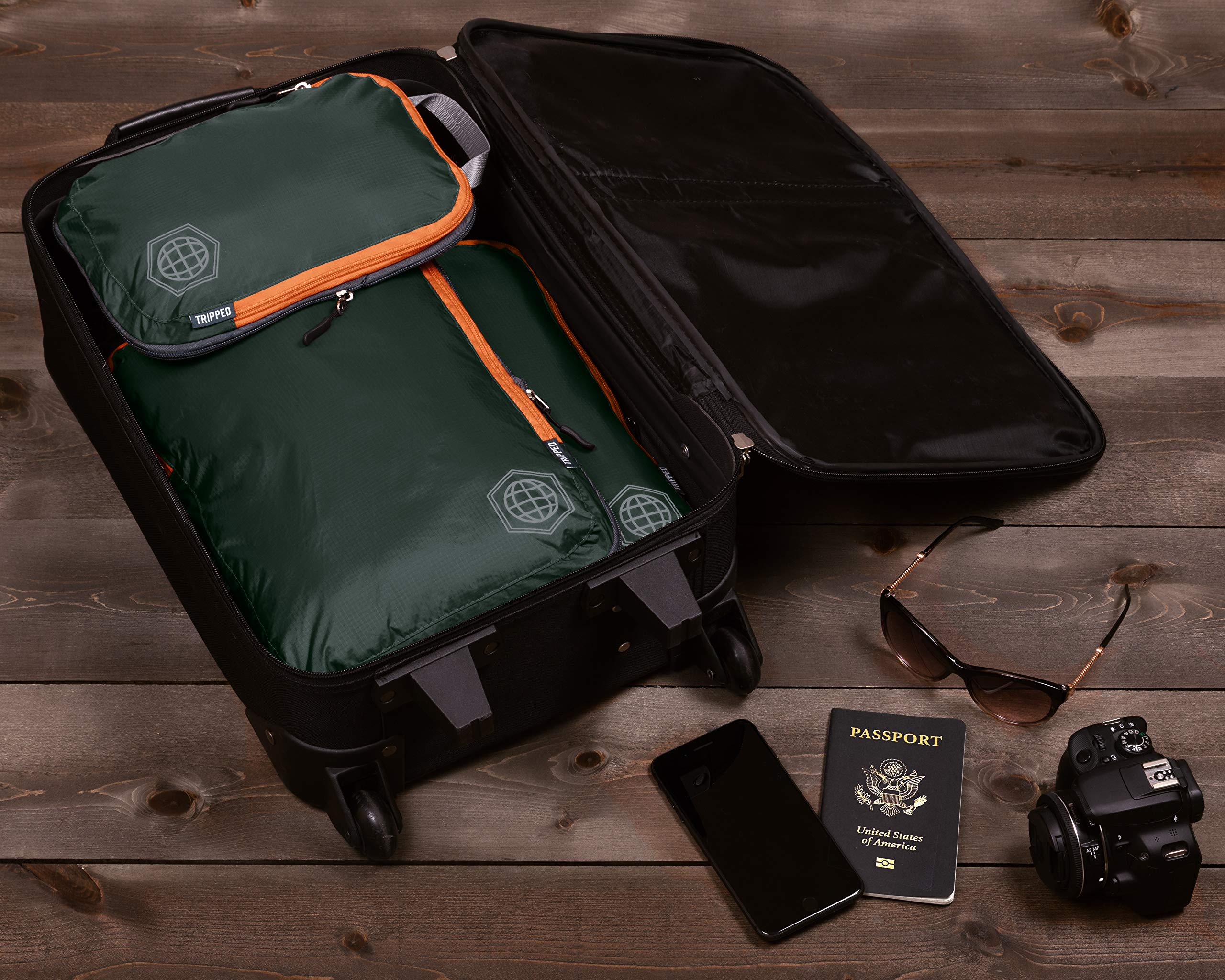 Foto 8 pulgar | Juego De 6 Piezas Con Cubos De Embalaje De Compresión Tripped Travel Gear - Venta Internacional.