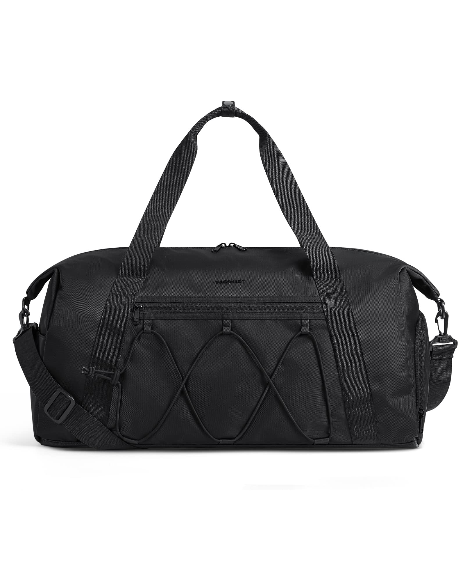 Bolsa De Gimnasio Bagsmart Bolsa De Gimnasio Con Compartimento Para Zapatos Negra - Venta Internacional.