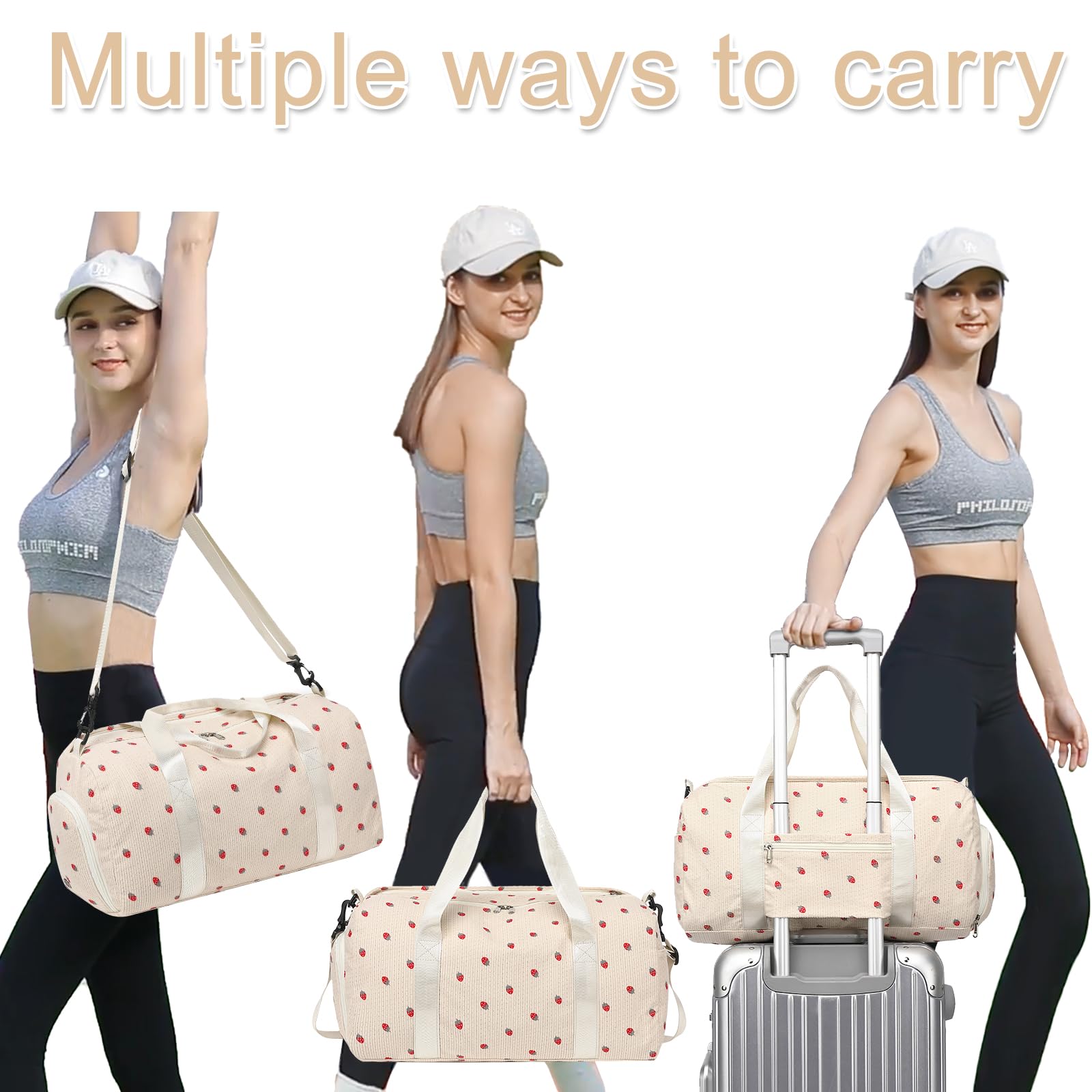 Foto 7 | Bolsa De Lona Bluboon Para Niñas Y Niños, Bonita Para Gimnasio, Con Compartimento Para Zapatos - Venta Internacional.