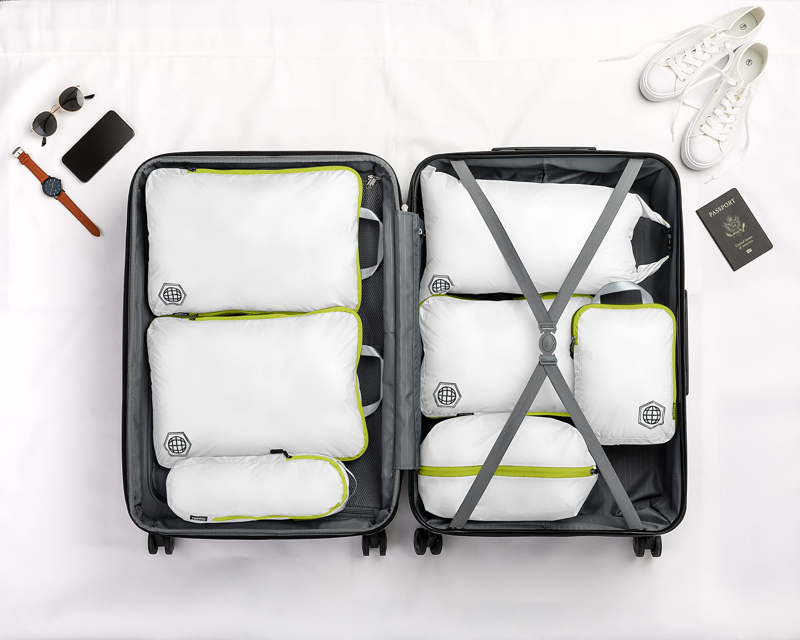 Foto 8 pulgar | Juego De 7 Piezas Packing Cubes Tripped Travel Gear Para Viajes - Venta Internacional.