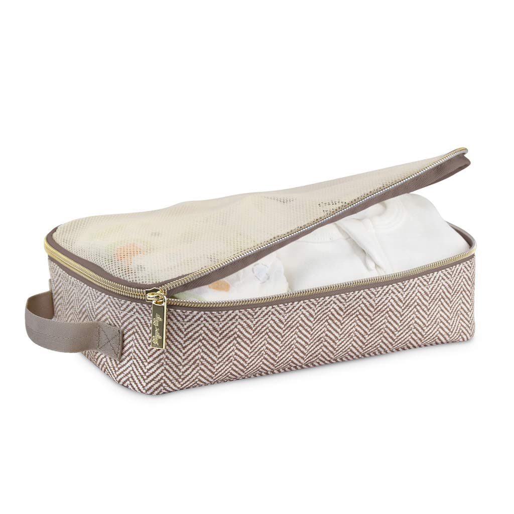Foto 6 pulgar | Pack De 3 Unidades Itzy Ritzy De Packing Cubes Con Tapa De Malla Y Asa, Color Topo - Venta Internacional.