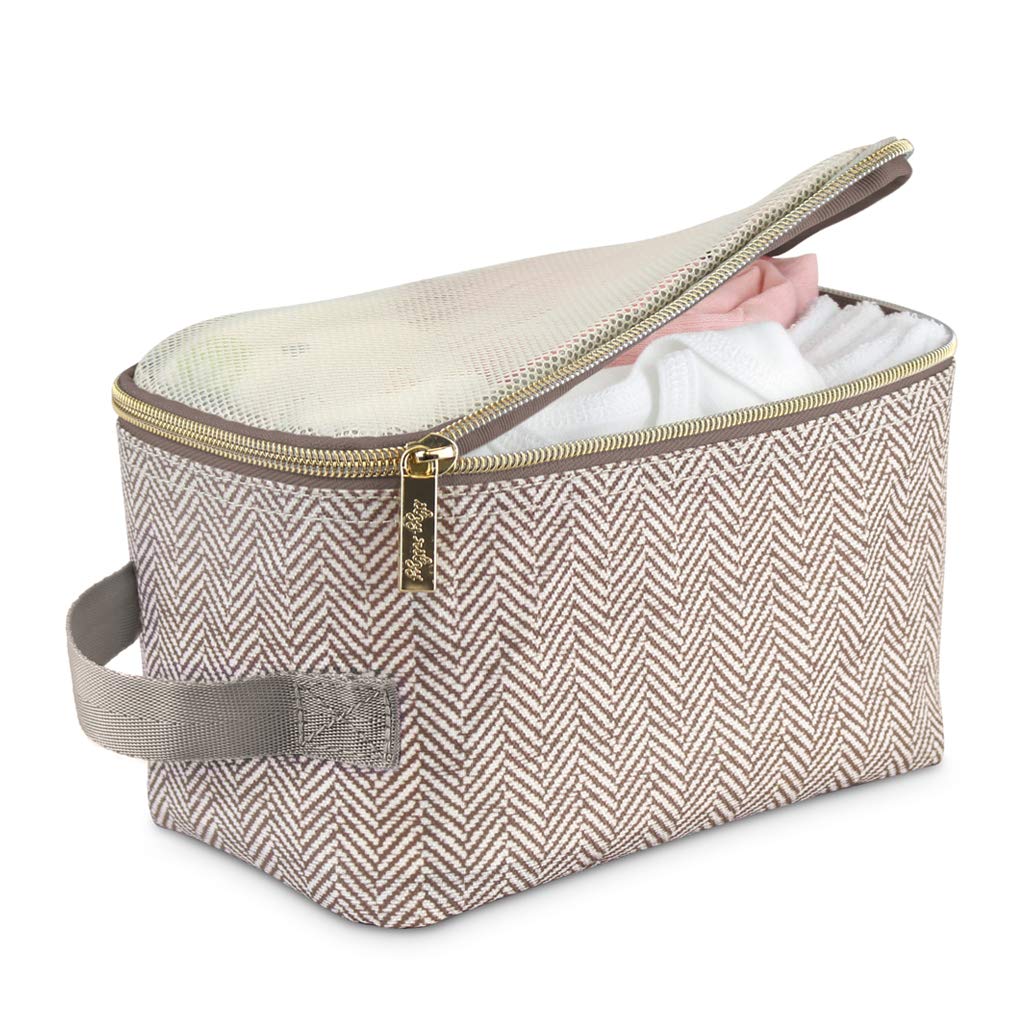 Foto 7 pulgar | Pack De 3 Unidades Itzy Ritzy De Packing Cubes Con Tapa De Malla Y Asa, Color Topo - Venta Internacional.