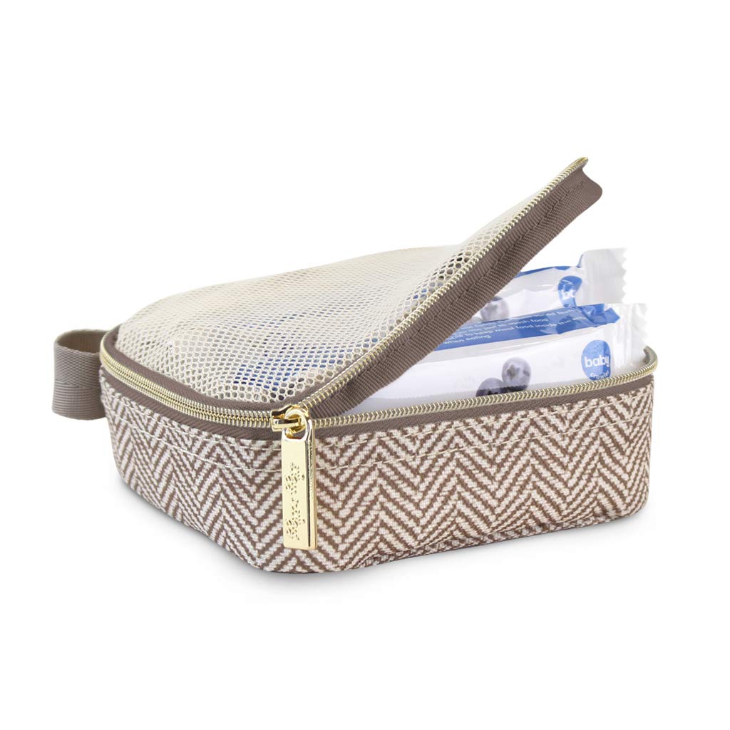 Foto 7 | Pack De 3 Unidades Itzy Ritzy De Packing Cubes Con Tapa De Malla Y Asa, Color Topo - Venta Internacional.