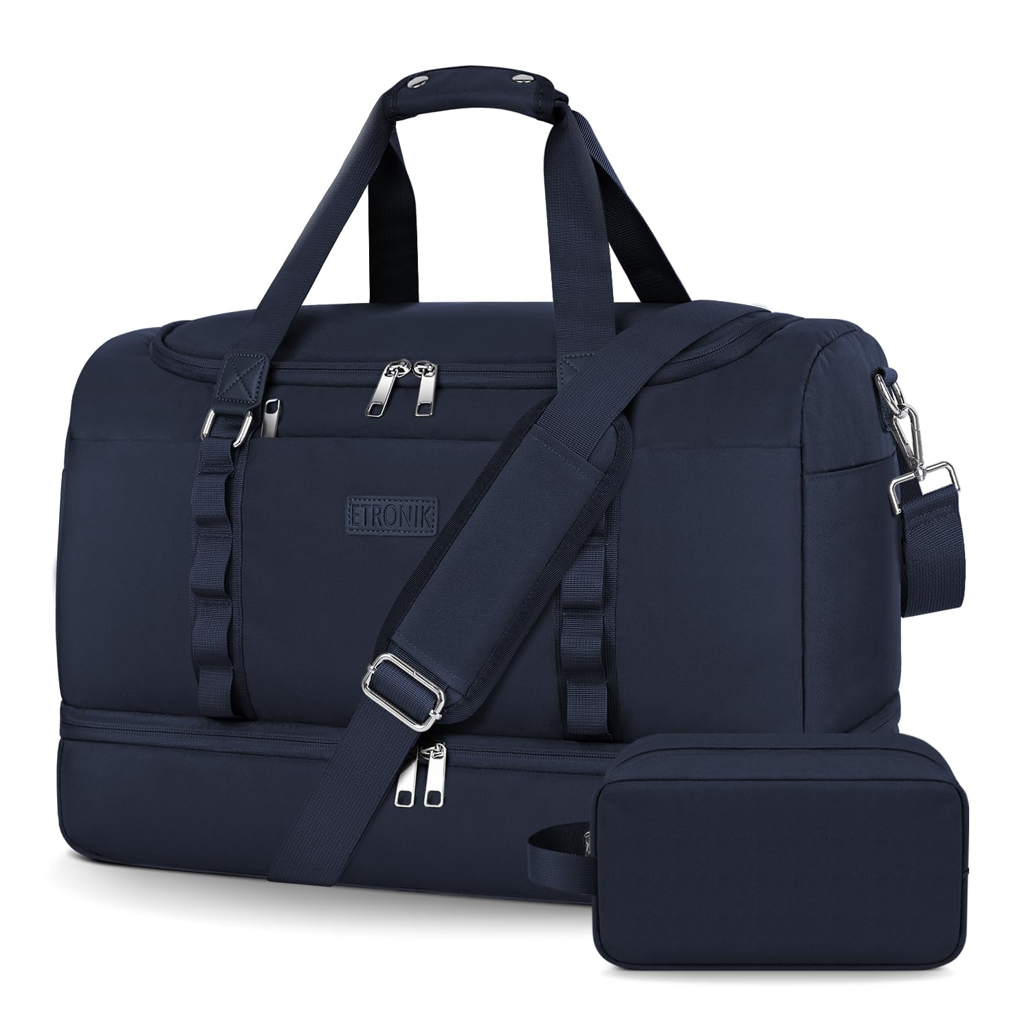 Foto 1 | Bolsa De Viaje Etronik Para Hombre Y Mujer Con Compartimento Para Zapatos 42 L, Color Azul - Venta Internacional.