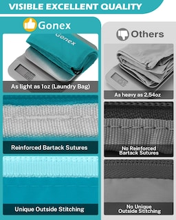 Foto 6 | Cubos De Compresión Gonex 1l+2m+2s Con Bolsa De Lavandería Azul - Venta Internacional.