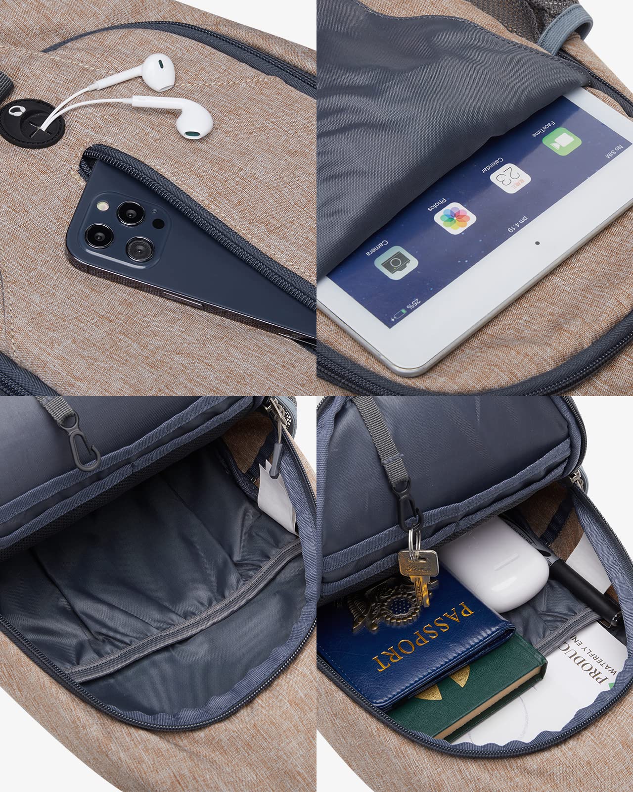 Foto 4 pulgar | Mochila Bandolera Waterfly, Bolsa De Viaje Y Senderismo, Lino - Venta Internacional.