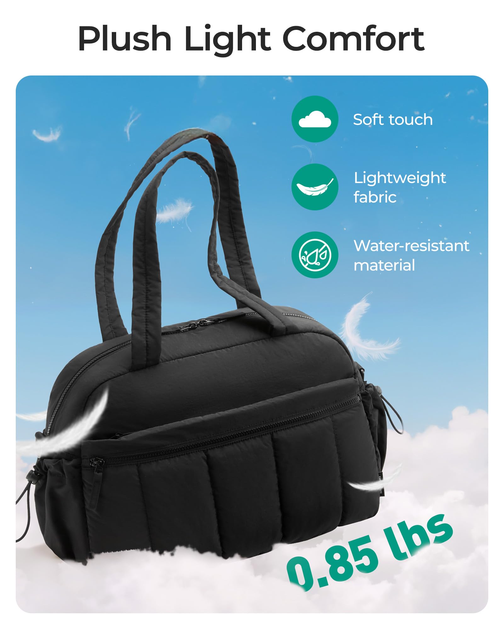 Foto 5 pulgar | Bolsa De Viaje Bagsmart Para Viajes O Gimnasio Para Mujer, Color Negro - Venta Internacional.
