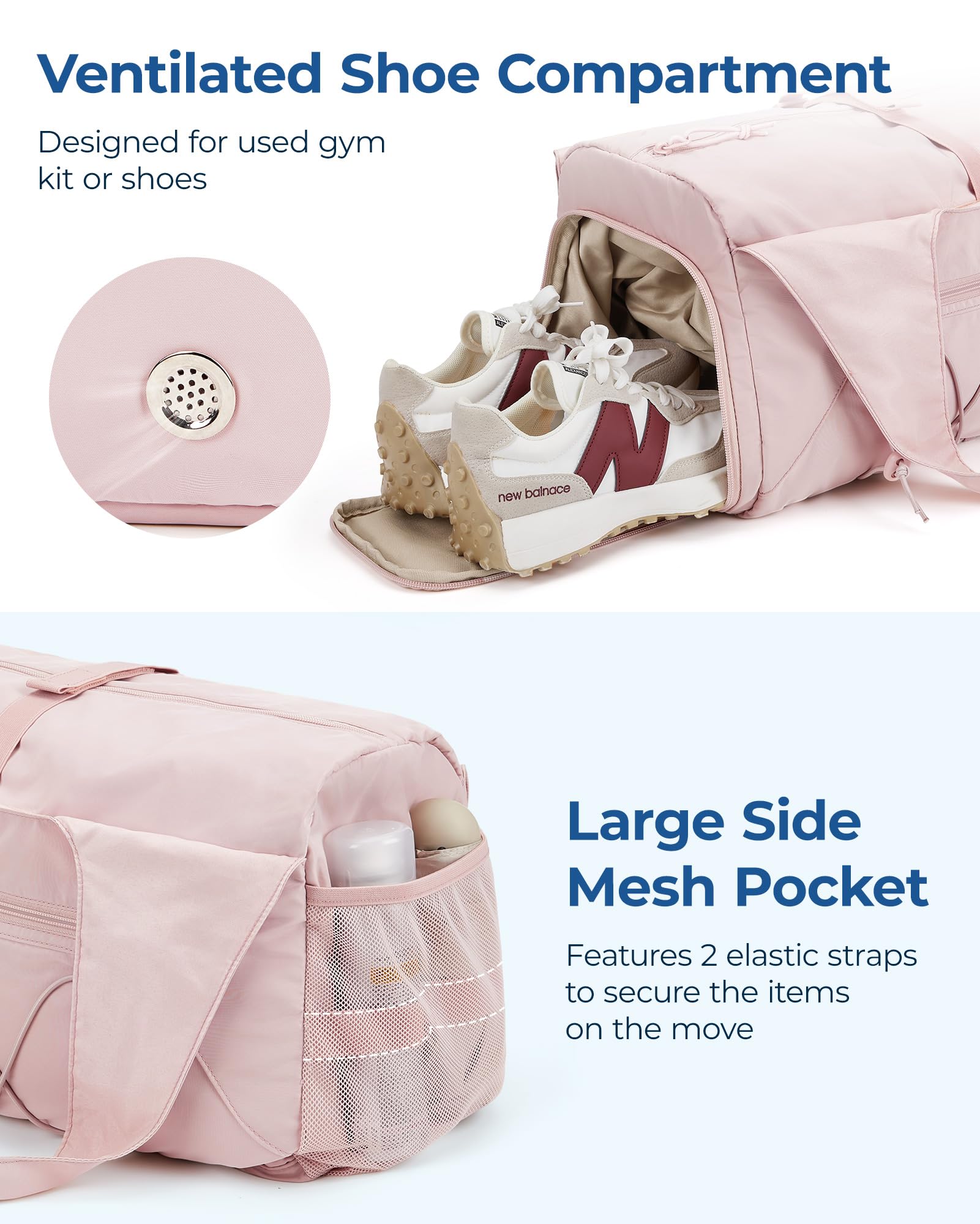 Foto 2 | Bolsa Deportiva Bagsmart Para Mujer, Ligera, Color Negro - Venta Internacional.
